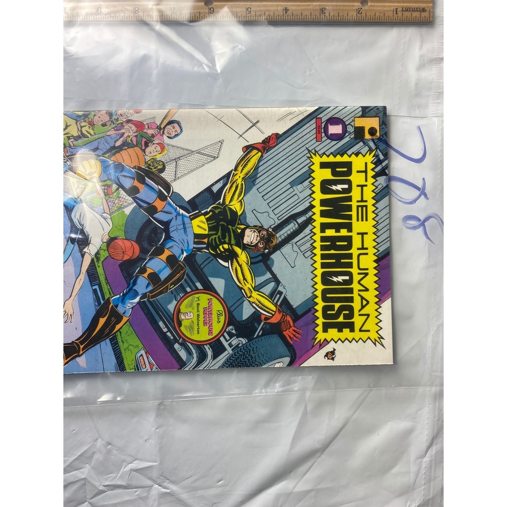 The Human Powerhouse Comic Book Issue 10 Vintage Superhero Action